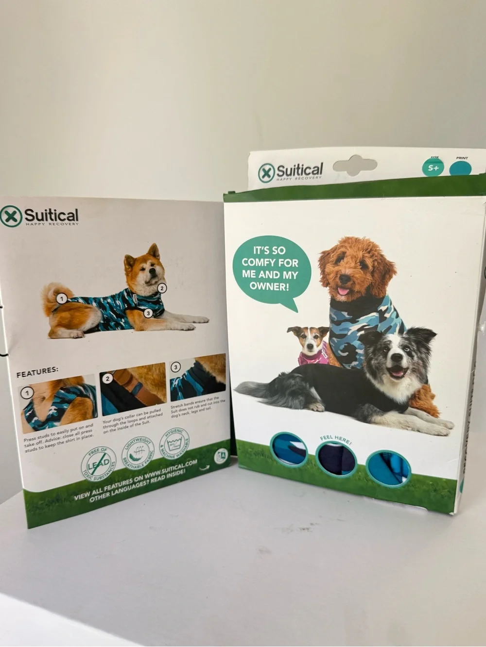 Suitical Recovery Suit for Dogs Spay & Neutering Dog Surgery Recovery NIB #M284